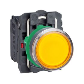 Schneider XB5-AW35B5 24V AC-DC Işıklı Sarı Yaylı Buton