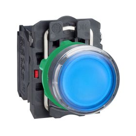 Schneider XB5-AW36B5 24V AC-DC Işıklı Mavi Yaylı Buton