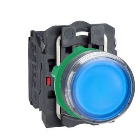 Schneider XB5-AW36B5 24V AC-DC Işıklı Mavi Yaylı Buton