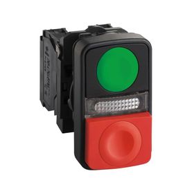 Schneider XB5-AW73731M5 Dahili Korumalı Ledli 240V Kırmızı Yeşil Buton
