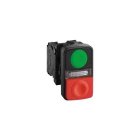 Schneider XB5-AW73731M5 Dahili Korumalı Ledli 240V Kırmızı Yeşil Buton