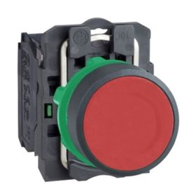 Schneider XB5AA41 Harmony Xb5 Kırmızı Plastik Yaylı Dönüşlü Basmalı Buton
