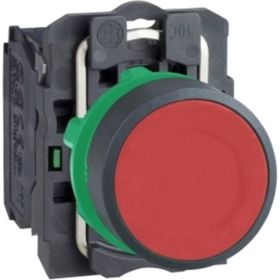 Schneider XB5AA41 Harmony Xb5 Kırmızı Plastik Yaylı Dönüşlü Basmalı Buton