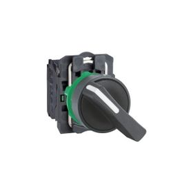 Schneider XB5AJ21 1NA 22 mm 2 Konumlu Siyah Uzun Mandallı Buton