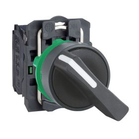 Schneider XB5AJ21 1NA 22 mm 2 Konumlu Siyah Uzun Mandallı Buton