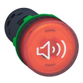 Schneider XB5KS2B4 24V AC/DC Kırmızı 90 dB Işıklı Buzzer