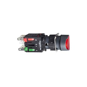 Schneider XB6-AW4B2B Kırmızı Daire Yaylı Işıklı Buton
