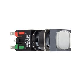 Schneider XB6-CW1B1B Beyaz Kare Yaylı Işıklı Buton