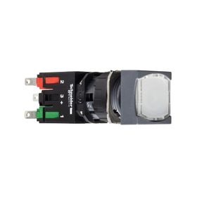Schneider XB6-CW1B1B Beyaz Kare Yaylı Işıklı Buton