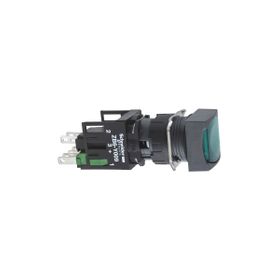 Schneider XB6-CW3B1B Yeşil Kare Yaylı Işıklı Buton