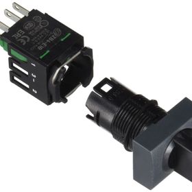 Schneider XB6-DD221B 2 Konumlu Dikdörtgen Siyah Mandal Buton