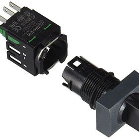 Schneider XB6-DD221B 2 Konumlu Dikdörtgen Siyah Mandal Buton