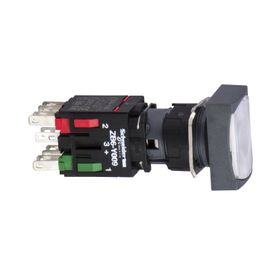 Schneider XB6-DW1B1B Kırmızı Dikdörtgen Işıklı Buton