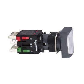 Schneider XB6-DW1B1B Kırmızı Dikdörtgen Işıklı Buton