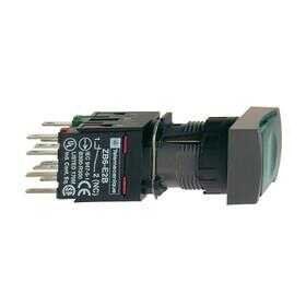 Schneider XB6DF3B1B Yeşil 12-24V 1NA 16mm Sıva Altı Dikdörtgen Buton