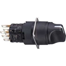 Schneider XB6EAD222P 16 mm 2 Konumlu Çıkık Kol Siyah Mandal Buton