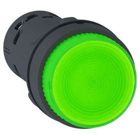 Schneider XB7-NW33B1 24VAC-DC 1NA Işıklı Yeşil Yaylı Buton