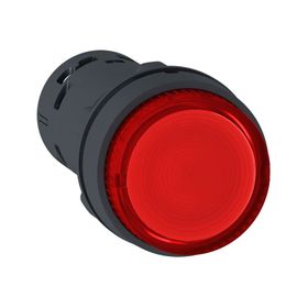 Schneider XB7-NW34B2 24VAC-DC 1NK Işıklı Kırmızı 24V Yaylı Buton