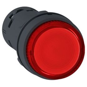 Schneider XB7-NW34B2 24VAC-DC 1NK Işıklı Kırmızı 24V Yaylı Buton