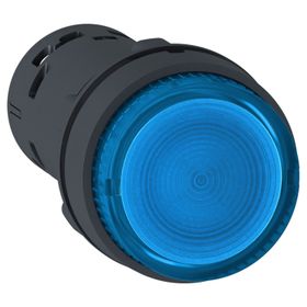 Schneider XB7NW36B1 1NA 24V Mavi Ledli Yaylı Dönüşlü Işıklı Buton