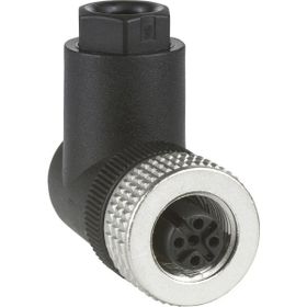 Schneider XZ-CC12FCM40B M12 4 Pinli 90 Derece Konnektör