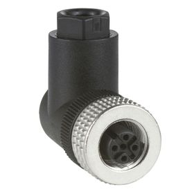 Schneider XZ-CC12FCM40B M12 4 Pinli 90 Derece Konnektör