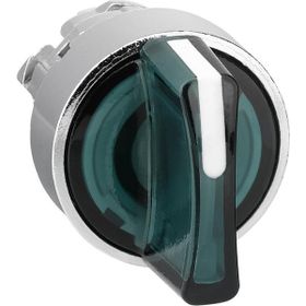 Schneider ZB4BK1333 22 mm 3 Konumlu Sabit Yeşil Işıklı Mandal Buton Başlığı