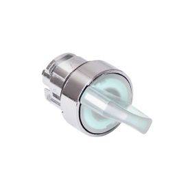 Schneider ZB4BK1413 2 Konumlu Yaylı Dönüş Beyaz Işıklı Mandal Buton Başlığı