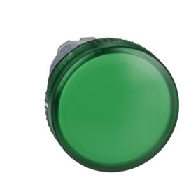 Schneider ZB4BV03 Ba9S Ampul için 22 mm Düz Lensli Yeşil Pilot Işığı