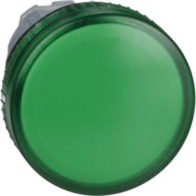 Schneider ZB4BV03 Ba9S Ampul için 22 mm Düz Lensli Yeşil Pilot Işığı