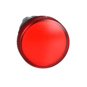 Schneider ZB4BV04 Ba9S Ampul için 22 mm Düz Lensli Kırmızı Pilot Işığı