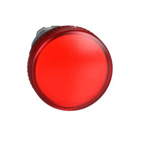 Schneider ZB4BV04 Ba9S Ampul için 22 mm Düz Lensli Kırmızı Pilot Işığı