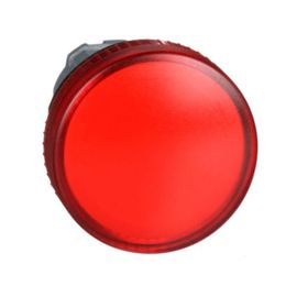 Schneider ZB4BV04 Ba9S Ampul için 22 mm Düz Lensli Kırmızı Pilot Işığı