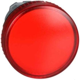 Schneider ZB4BV04 Ba9S Ampul için 22 mm Düz Lensli Kırmızı Pilot Işığı