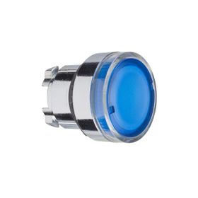 Schneider ZB4BW36 Ba9S Ampul için 22 mm Yaylı Dönüşlü Mavi Sıva Altı Basmalı Buton Başlığı