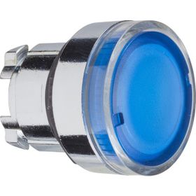 Schneider ZB4BW36 Ba9S Ampul için 22 mm Yaylı Dönüşlü Mavi Sıva Altı Basmalı Buton Başlığı