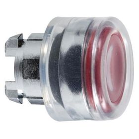 Schneider ZB4BW543 Entegre Led için 22 mm Yaylı Dönüşlü Kırmızı Sıva Altı Işıklı Basmalı Buton Başlığı