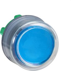 Schneider ZB5AP6 Yaylı Dönüş İşaretsiz Mavi Çıkık Basmalı Buton Başlığı