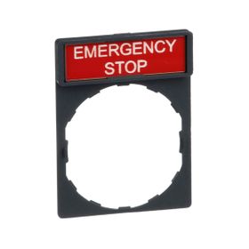 Schneider ZBY2330 8x27 mm Emergency Stop Etiketli için 30x40 mm Tutucu