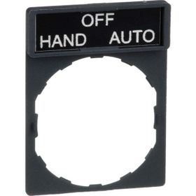 Schneider ZBY2387 8x27 mm Hand-Off-Auto Etiketli için 30x40 mm Tutucu