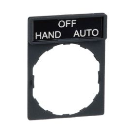Schneider ZBY2387 8x27 mm Hand-Off-Auto Etiketli için 30x40 mm Tutucu