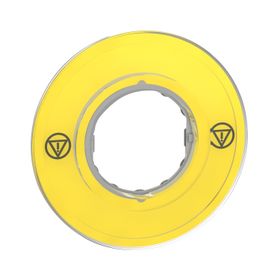 Schneider ZBY9121 Acil Stoplu Buton için 60 mm Sarı İşaretsiz Etiket Tutucu