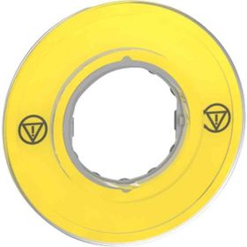 Schneider ZBY9121 Acil Stoplu Buton için 60 mm Sarı İşaretsiz Etiket Tutucu