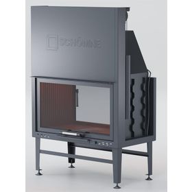 Schömne Elegance 100 cm Asansörlü Tünel Çelik Şömine Haznesi