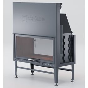 Schömne Elegance 110 cm Asansörlü Tünel Çelik Şömine Haznesi