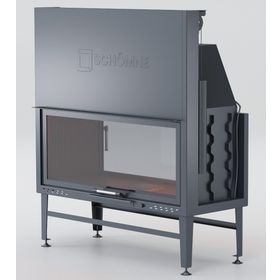 Schömne Elegance 120 cm Asansörlü Tünel Çelik Şömine Haznesi