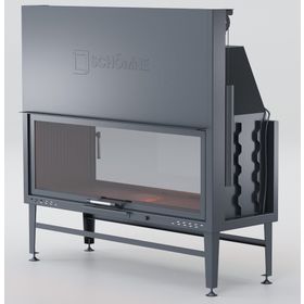 Schömne Elegance 140 cm Asansörlü Tünel Çelik Şömine Haznesi