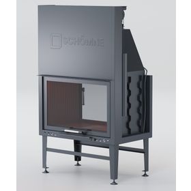 Schömne Elegance 80 cm Asansörlü Tünel Çelik Şömine Haznesi