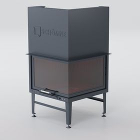 Schömne Elegance Asansörlü 70x70 Şömine Eşkenar Hazne