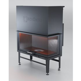 Schömne Elegance Asansörlü Çelik Sağ Açık 100'lük Şömine Haznesi